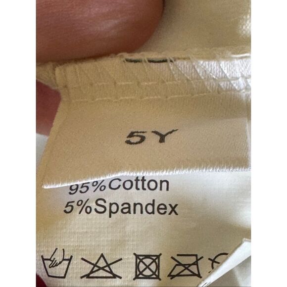 Girls 5-6 year bundle of 4  t-shirt cotton short sleeve solid white tye dye  bun - Picture 8 of 12